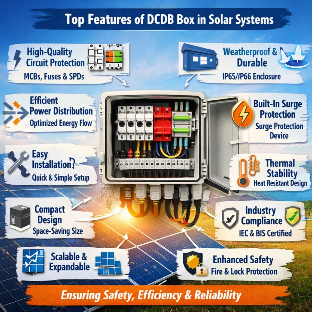 Top Features of DCDB Box in Solar Systems India