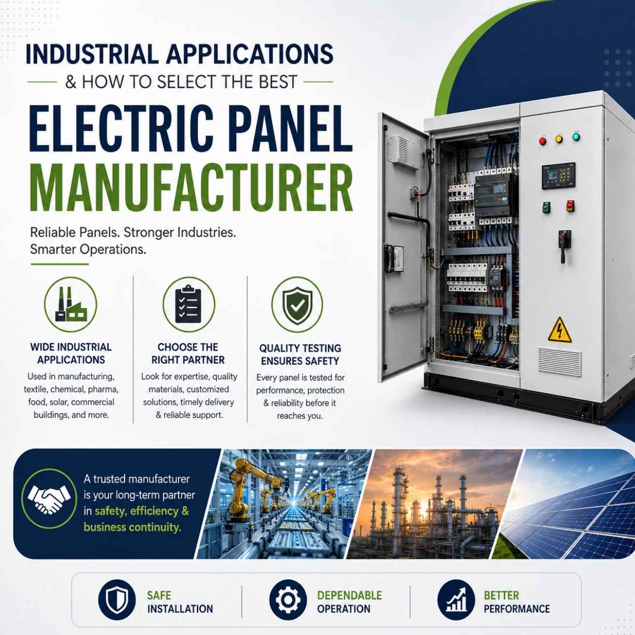 Industrial Applications and How to Select the Best Electric Panel Manufacturer